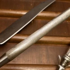 New โค๏ธ Bernal Cutlery Unmarked 3pc Carving Set Carbon Steel Sterling Handles USA 1890โs-1920โs? ๐ 21 Bernal Cutlery Unmarked 3pc Carving Set Carbon Steel Sterling Handles USA 1890โs-1920โs?