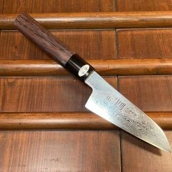 Nakajo Tsukasa Hinoura 100mm Petty ATS-34 Buffalo Horn Rose Wood Handle