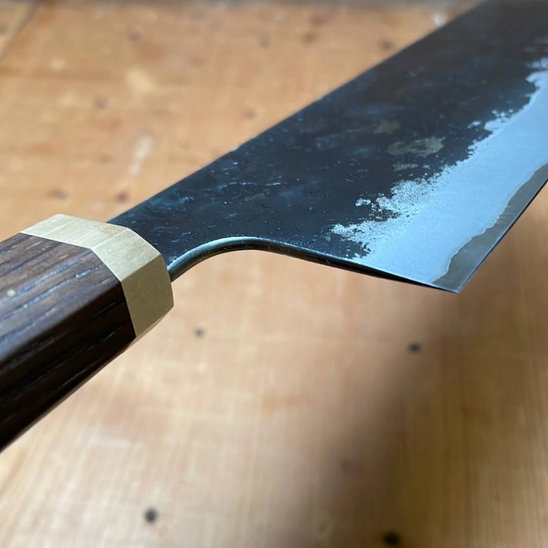 Best deal ๐ฏ Blenheim Forge 165mm Nakiri Stainless Clad Aogami Super Fumed Oak & Brass ๐ฏ 8 Blenheim Forge 165mm Nakiri Stainless Clad Aogami Super Fumed Oak & Brass