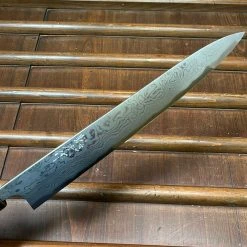 Budget ๐ Wakui 240mm Sujihiki Shirogami 2 Suminagashi Chestnut ๐ 9 Wakui 240mm Sujihiki Shirogami 2 Suminagashi Chestnut