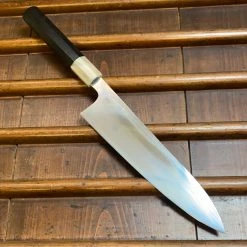 Hitohira Togashi Yohei 240mm Gyuto Aogami 2 Mizu Honyaki Taihei Ebony W Saya