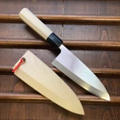Hitohira Kikuchiyo Manzo 165mm Deba Aogami 2 Ho Wood W/ Saya