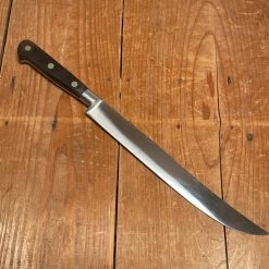 Bernal Cutlery Sabatier Trumpet / Ancien Maison 9.5” Carving Knife Stainless France 1950’s