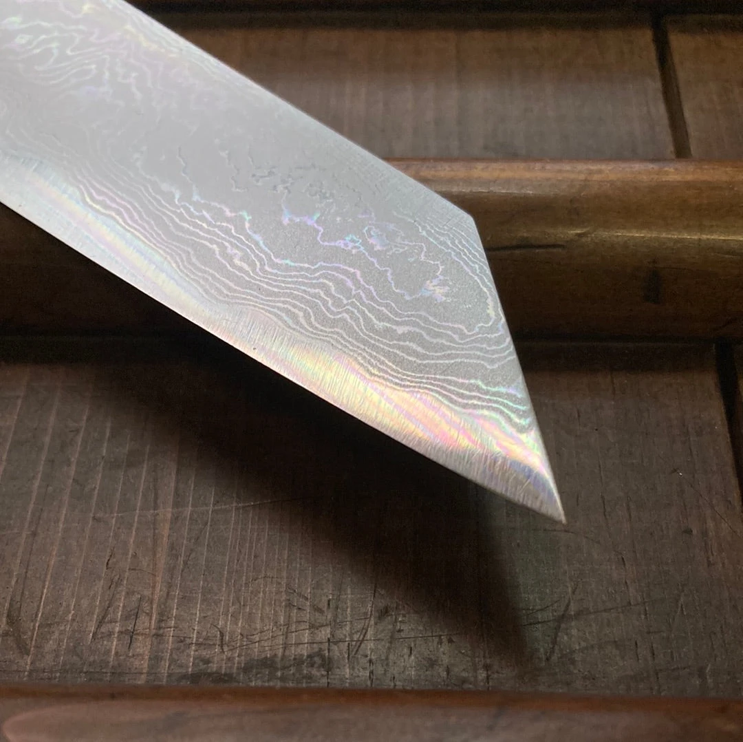 Flash Sale โ Sakai Kikumori 'Sori' 270mm Kiritsuke Sujihiki - Aogami 1 Suminagashi ๐ 6 Sakai Kikumori 'Sori' 270mm Kiritsuke Sujihiki - Aogami 1 Suminagashi