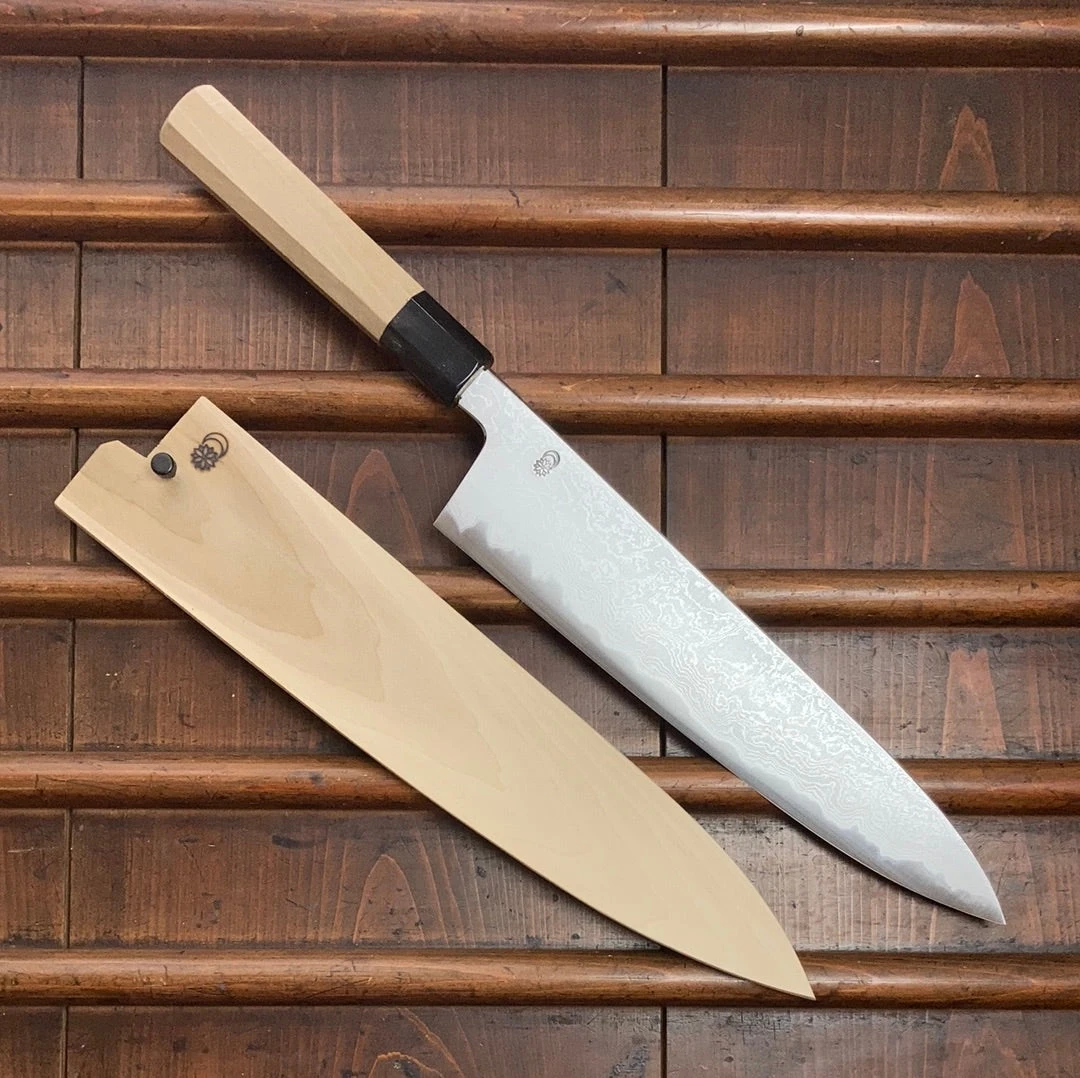 Buy โค๏ธ Sakai Kikumori 'Kikuzuki Uzu' 270mm Gyuto - Aogami 1 - W/ Saya ๐ 3 Sakai Kikumori 'Kikuzuki Uzu' 270mm Gyuto - Aogami 1 - W/ Saya