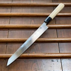 Hitohira Kikuchiyo Manzo 240mm Kiritsuke Yanagi Aogami 2 Ho Wood W/ Saya