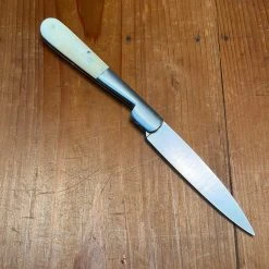 Au Sabot 13cm Corsican Vendetta Stainless Pocket Knife Cow Bone Scrimshaw