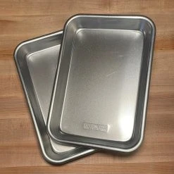 Nordic Ware Naturals Aluminum 2 Pack Burger Grill/Prep Trays Kitchen Tools