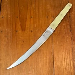 Silverthorn 8" Trimming Knife - Stiff - O1 Carbon Steel Green G10 Handle