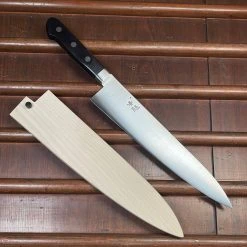 Ashi Hamono 240mm Gyuto Swedish Stainless Western Handle W Saya