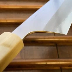 Hitohira Togashi 240mm Kiritsuke Gyuto Stainless Clad Shirogami 1 Ziricote Handle