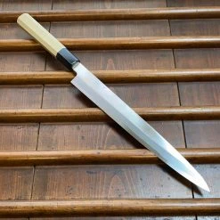 Hitohira Kikuchiyo Manzo 270mm Yanagi Aogami 2 Ho Wood W/ Saya