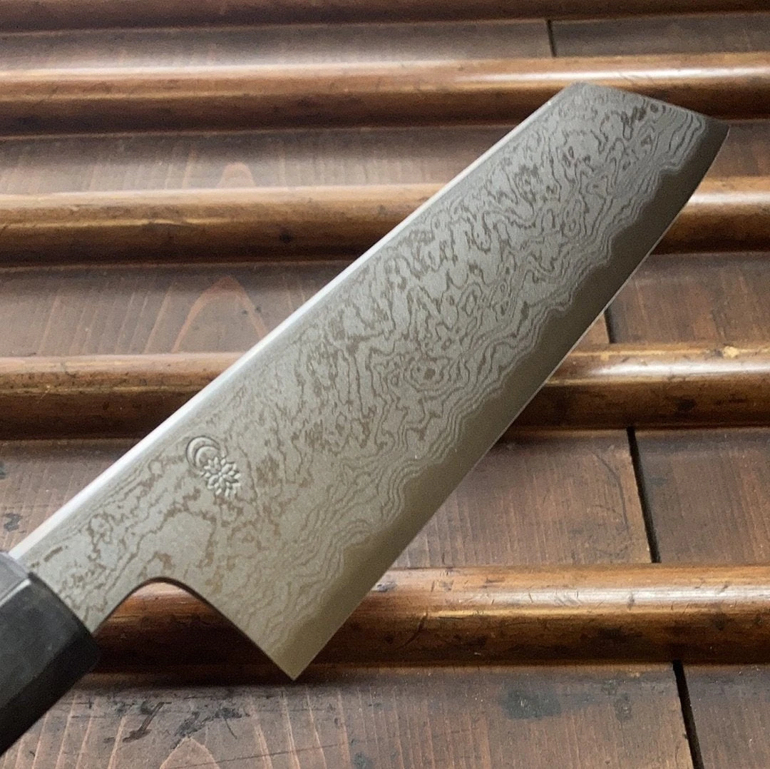 Best deal ๐ Sakai Kikumori 'Kikuzuki Uzu' 180mm Kiritsuke Santoku - Aogami 1 - W/ Saya โจ 8 Sakai Kikumori 'Kikuzuki Uzu' 180mm Kiritsuke Santoku - Aogami 1 - W/ Saya