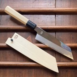 Sakai Kikumori 'Choyo' 180mm Kiritsuke Santoku - Shirogami 2 - W/ Saya