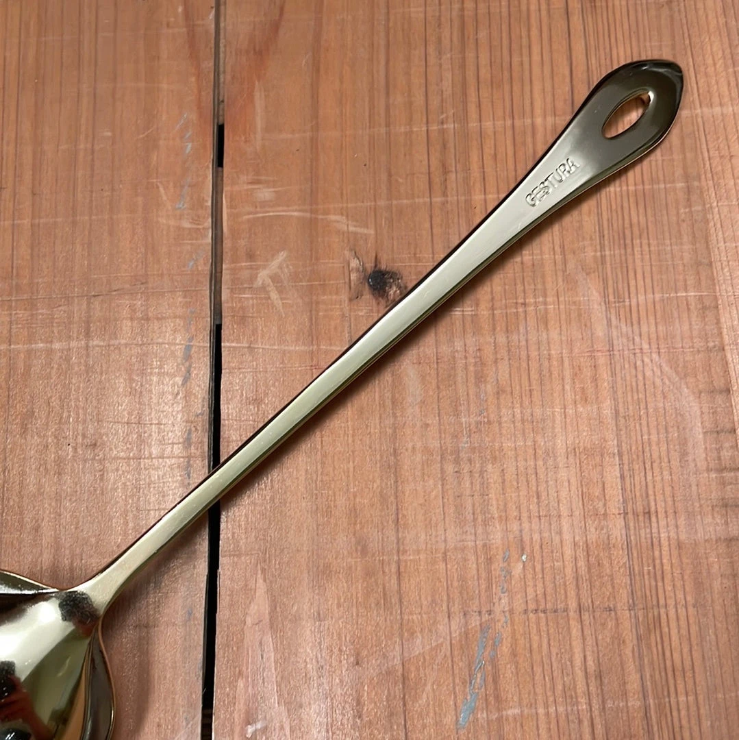 Wholesale ✔️ Gabriel Rudolph Gestura 9” 00 Oro Golden Stainless Steel Kitchen Slotted Spoon 😉 6 Gabriel Rudolph Gestura 9” 00 Oro Golden Stainless Steel Kitchen Slotted Spoon