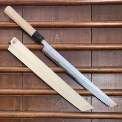 Sakai Kikumori 'Kikuzuki Uzu' 300mm Sakimaru Takohiki - Aogami 1 - W/ Saya