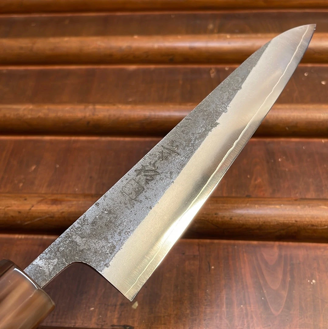 Cheap 🌟 Konosuke Madei ‘Sumiiro’ 150mm Petty SLD Kurouchi Nashiji - By Nihei W/ Saya 👍 7 Konosuke Madei ‘Sumiiro’ 150mm Petty SLD Kurouchi Nashiji - By Nihei W/ Saya