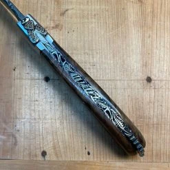 Hot Sale ๐ Fontenille Pataud 'Laguiole Sport' 13cm - Damascus Walnut With Delicate "Golden" File Work Lockback ๐ 20 Fontenille Pataud 'Laguiole Sport' 13cm - Damascus Walnut With Delicate