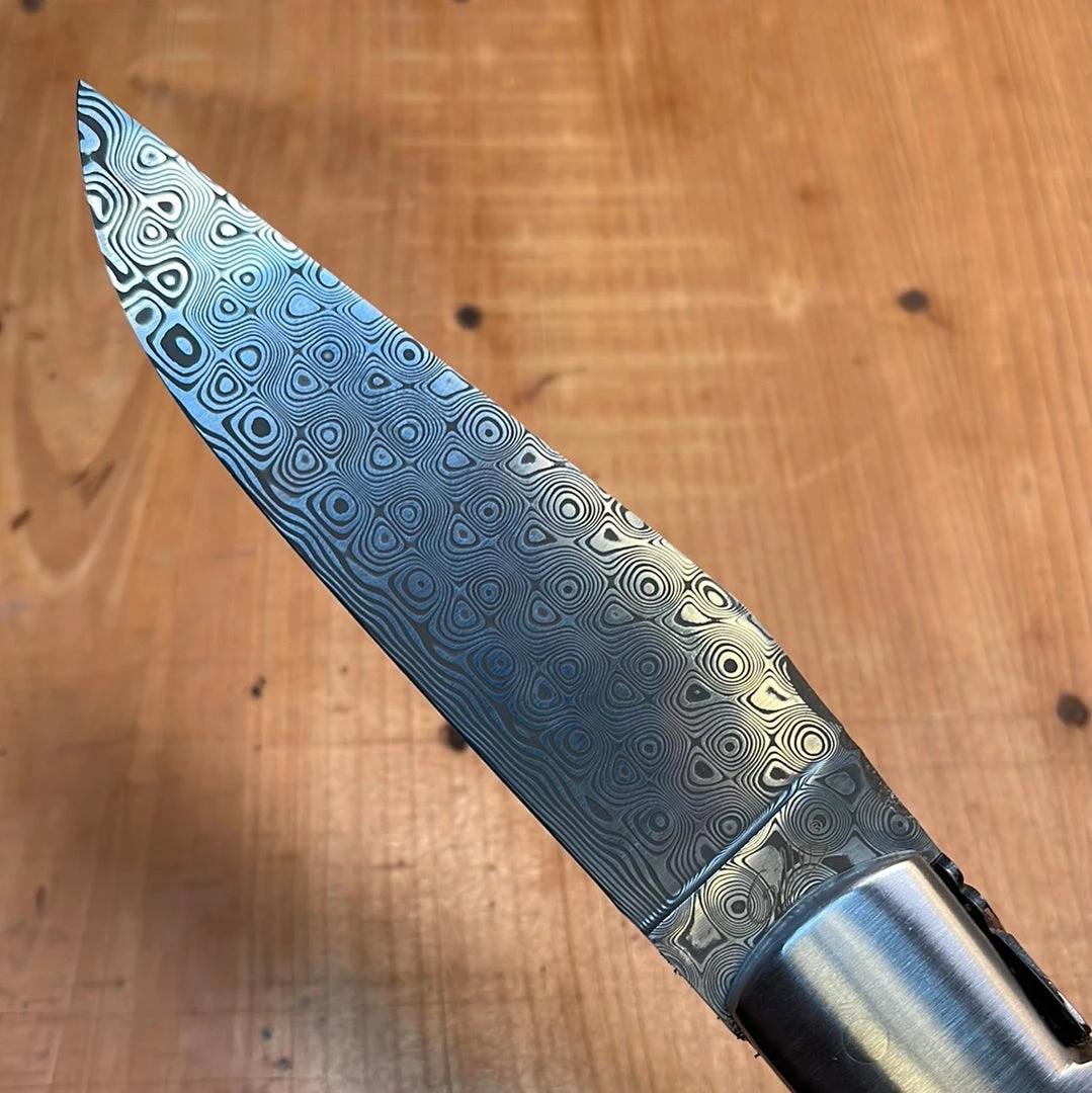 Hot Sale ๐ Fontenille Pataud 'Laguiole Sport' 13cm - Damascus Walnut With Delicate "Golden" File Work Lockback ๐ 5 Fontenille Pataud 'Laguiole Sport' 13cm - Damascus Walnut With Delicate "Golden" File Work Lockback