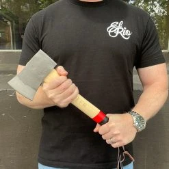 Axes | Natas Adler - Yankee Hatchet In Red + Black W/ Sheath And Bag