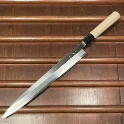 Hitohira Kikuchiyo Manzo 300mm Yanagi LEFTY Shirogami 3 Ho Wood