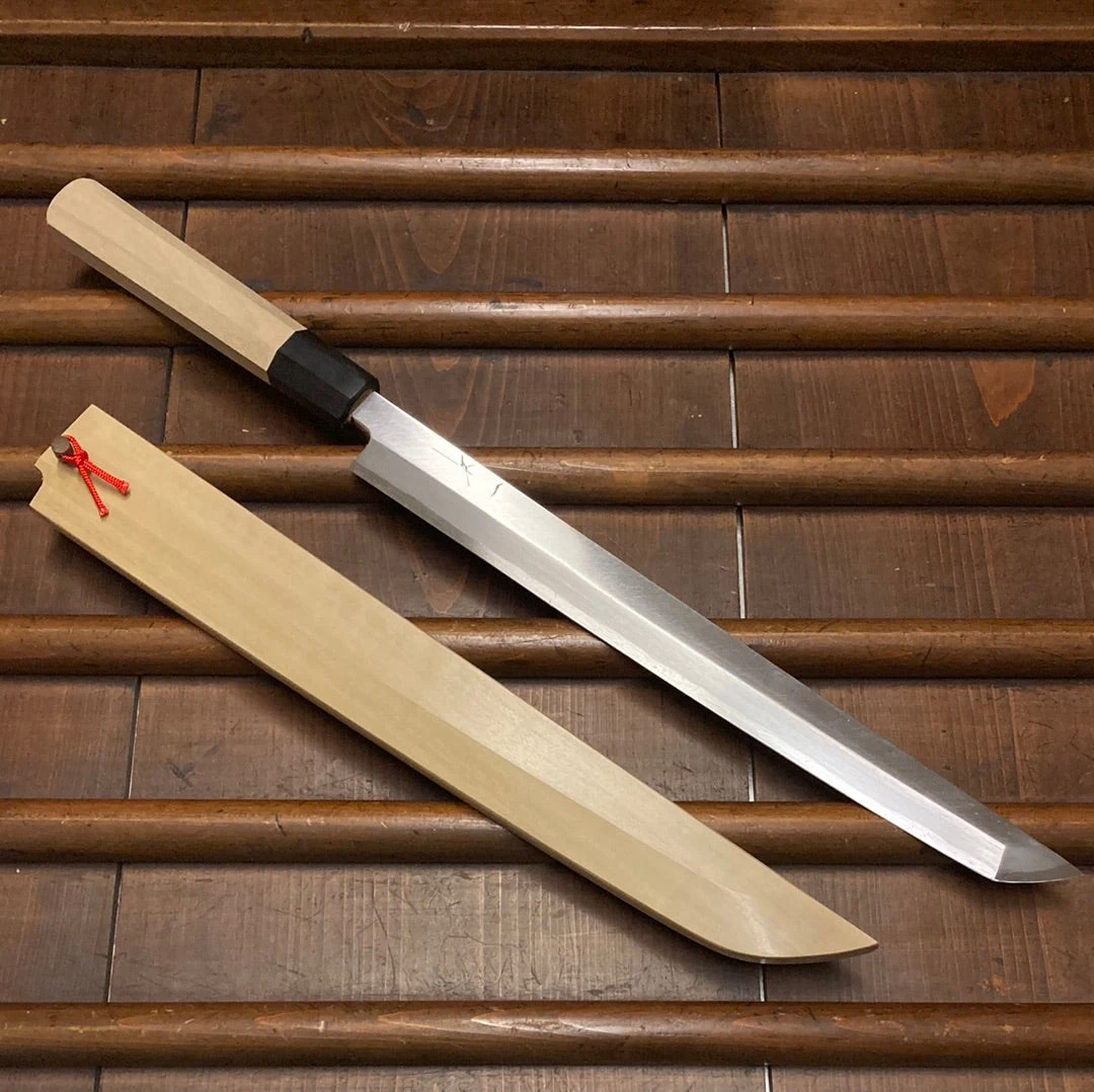 Best reviews of ⌛ Hitohira Kikuchiyo Manzo 300mm Sakimaru Takobiki Aogami 2 Ho Wood W/ Saya ⌛ 3 Hitohira Kikuchiyo Manzo 300mm Sakimaru Takobiki Aogami 2 Ho Wood W/ Saya