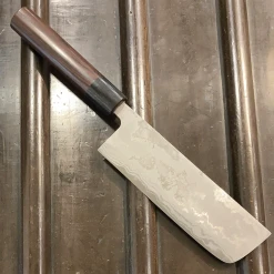 Hitohira GR 150mm Nakiri Iron Clad Aogami 2 Damascus