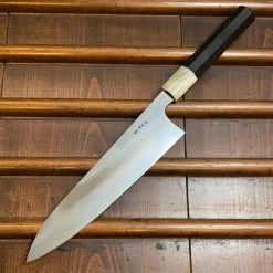 Hitohira Togashi Yohei 240mm Gyuto Aogami 2 Mizu Honyaki Taihei Ebony W Saya