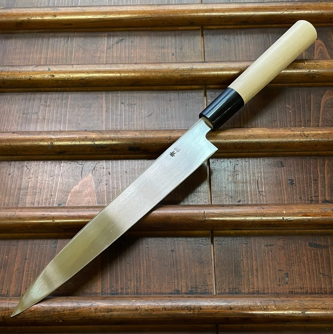 Hot Sale 😍 Hitohira Gorobei 210mm Yanagi Aogami 2 Ho Wood 🥰 5 Hitohira Gorobei 210mm Yanagi Aogami 2 Ho Wood