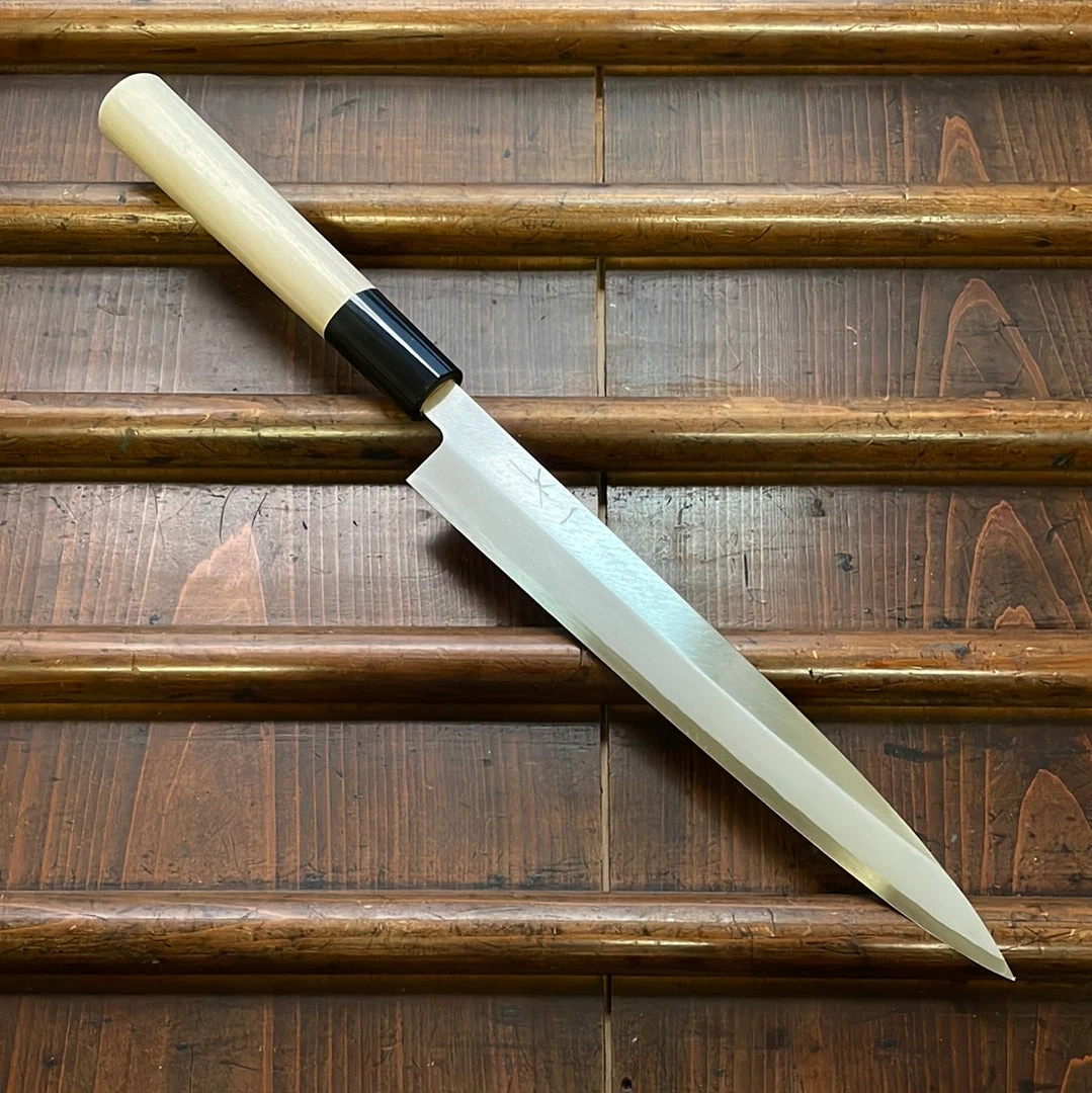 Hot Sale 😍 Hitohira Gorobei 210mm Yanagi Aogami 2 Ho Wood 🥰 3 Hitohira Gorobei 210mm Yanagi Aogami 2 Ho Wood
