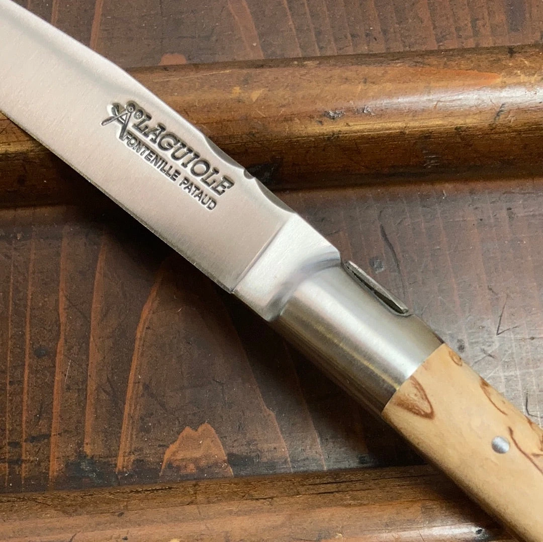 Best deal 😍 Fontenille Pataud 'Laguiole Steak' - Curly Birch - Set Of 2 ⭐ 4 Fontenille Pataud 'Laguiole Steak' - Curly Birch - Set Of 2