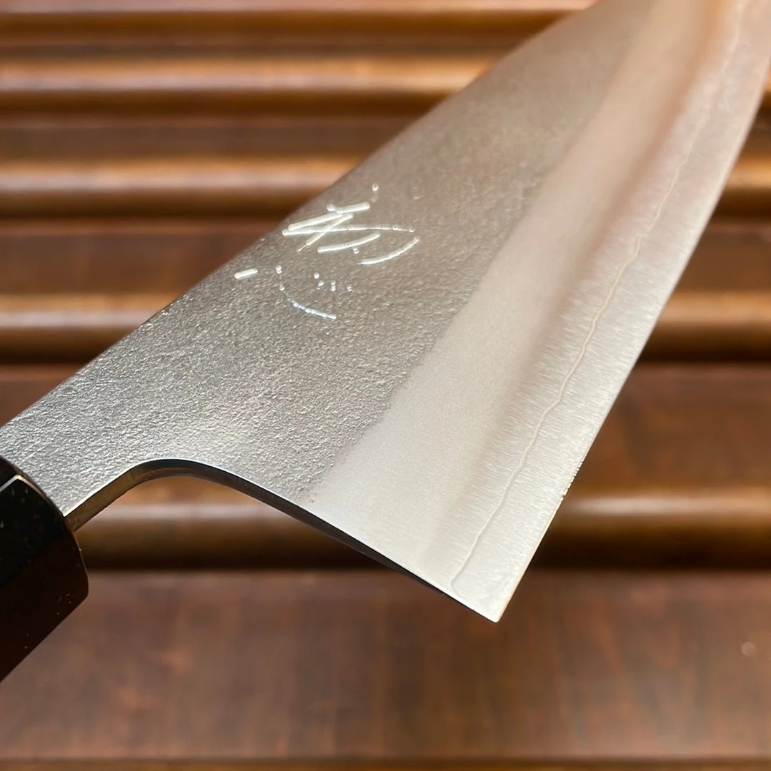 Budget โญ H&K Yoshikane 165mm Santoku SKD Nashiji Teak Handle ๐ 6 H&K Yoshikane 165mm Santoku SKD Nashiji Teak Handle