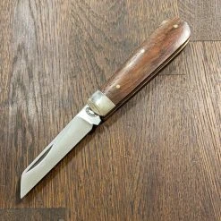 J Adams 3 5/8" Lambsfoot Pocket Knife Carbon Steel & Walnut