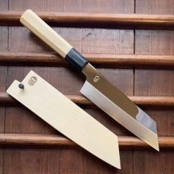 Sakai Kikumori 'Choyo' 180mm Kiritsuke Santoku - Ginsanko - W/ Saya - On Order