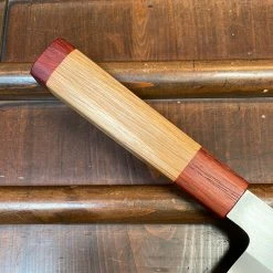 Nakajo Tagai Sanjo 150mm Petty Migaki Stainless Clad Shirogami 2 Oak And Bubinga Handle
