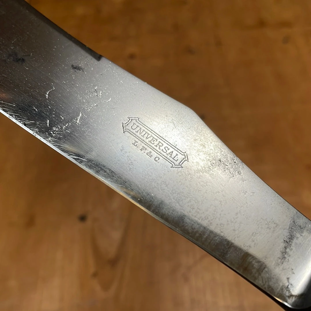 Flash Sale ๐งจ Bernal Cutlery Table | Steak LF&C Universal Carving Set Carbon Steel & ๐ฉ Mother Of Pearl In Box Early 20th C 1909- ๐ 7 Bernal Cutlery Table | Steak LF&C Universal Carving Set Carbon Steel & Mother Of Pearl In Box Early 20th C 1909-