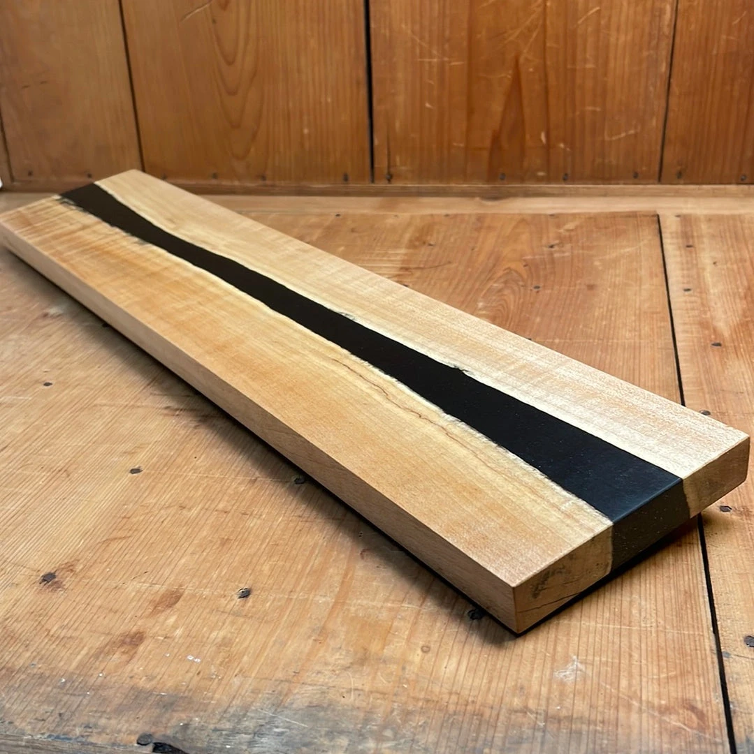 Best deal ❤️ Knife En Place Harmony Quartersawn Curly Maple With Black Epoxy - 19.75x4" Kitchen Tools 👍 4 Knife En Place Harmony Quartersawn Curly Maple With Black Epoxy - 19.75x4" Kitchen Tools