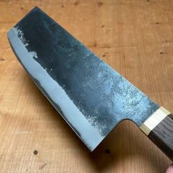 Best deal ๐ฏ Blenheim Forge 165mm Nakiri Stainless Clad Aogami Super Fumed Oak & Brass ๐ฏ 12 Blenheim Forge 165mm Nakiri Stainless Clad Aogami Super Fumed Oak & Brass