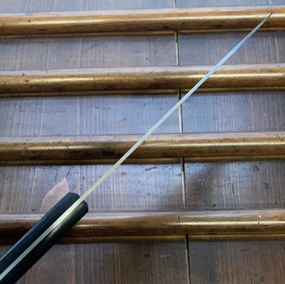 Brand new ๐ Hitohira New Old Stock Imojiya OKD 180mm Santoku Stainless Clad Shirogami 2 Pakka Handle ๐ 7 Hitohira New Old Stock Imojiya OKD 180mm Santoku Stainless Clad Shirogami 2 Pakka Handle