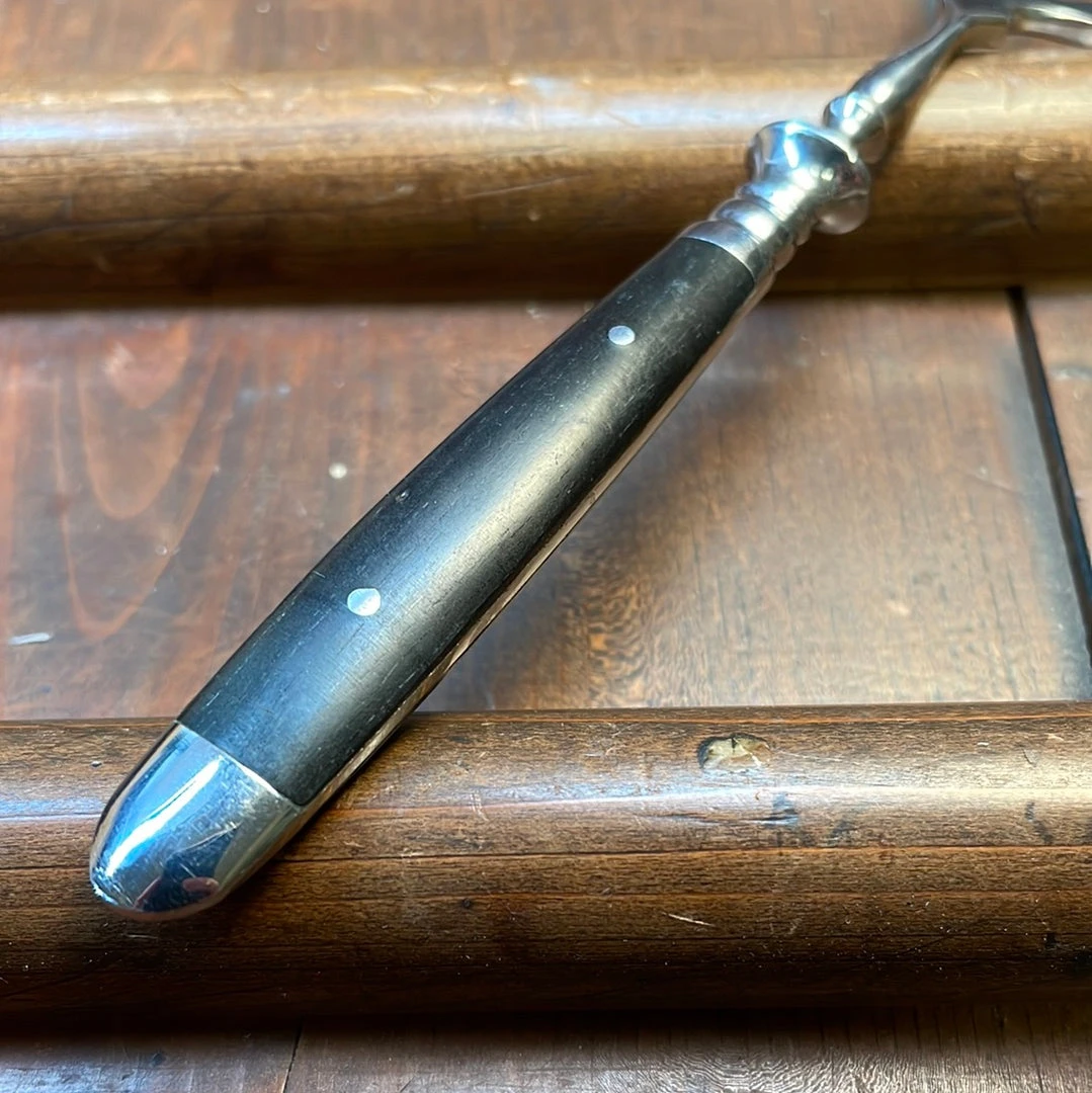 Hot Sale ๐ Bernal Cutlery Used Vintage Eichenlaub Sardine Forks Stainelss & Ebony Solingen Germany~1970's In Box ๐งจ 7 Bernal Cutlery Used Vintage Eichenlaub Sardine Forks Stainelss & Ebony Solingen Germany~1970's In Box