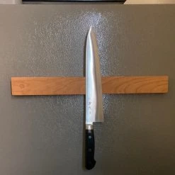 Kitchen Tools WooDsom 16" Refrigerator Mounted Magnetic Strip - Cherry