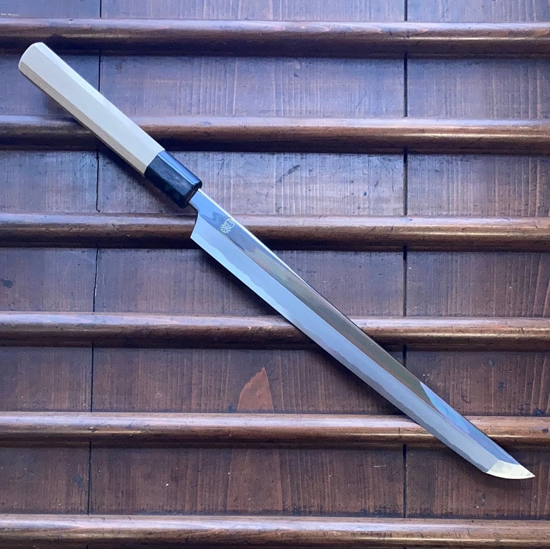 Promo ๐ Sakai Kikumori 'Choyo' 300mm Sakimaru Takohiki - Shirogami 2 - W/ Saya โญ 4 Sakai Kikumori 'Choyo' 300mm Sakimaru Takohiki - Shirogami 2 - W/ Saya