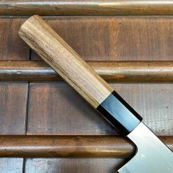 H&K Myojin Riki Sesakusho Myojin Naohito 180mm Gyuto SG2 Stainless Kasumi Teak