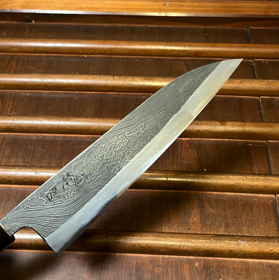 Deals 💯 H&K Tsukasa Hinoura 210mm Gyuto Shirogami Warikomi Unryu Suminagashi Double Horn Enju 🔥 6 H&K Tsukasa Hinoura 210mm Gyuto Shirogami Warikomi Unryu Suminagashi Double Horn Enju