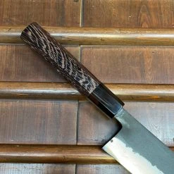 H&K Hatsukokoro Shinkiro 210mm Gyuto Aogami Super Nihei Damascus Kurouchi Wenge