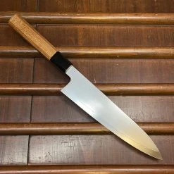 H&K Myojin Naohito 210mm Gyuto SG2 Stainless Kasumi Teak Myojin Riki Sesakusho