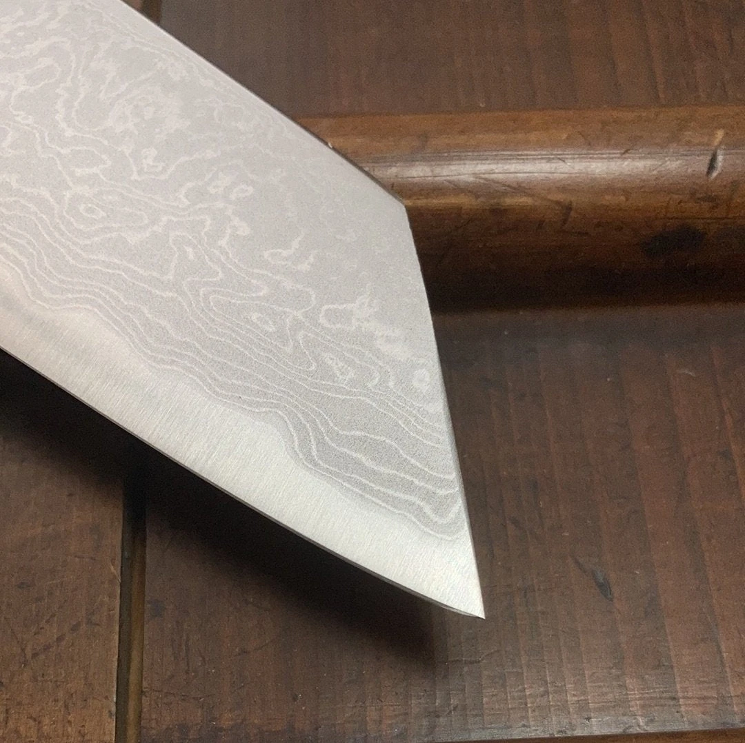 Best deal ๐ Sakai Kikumori 'Kikuzuki Uzu' 180mm Kiritsuke Santoku - Aogami 1 - W/ Saya โจ 6 Sakai Kikumori 'Kikuzuki Uzu' 180mm Kiritsuke Santoku - Aogami 1 - W/ Saya