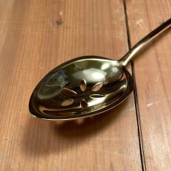 Gabriel Rudolph Gestura 9” 00 Oro Golden Stainless Steel Kitchen Slotted Spoon