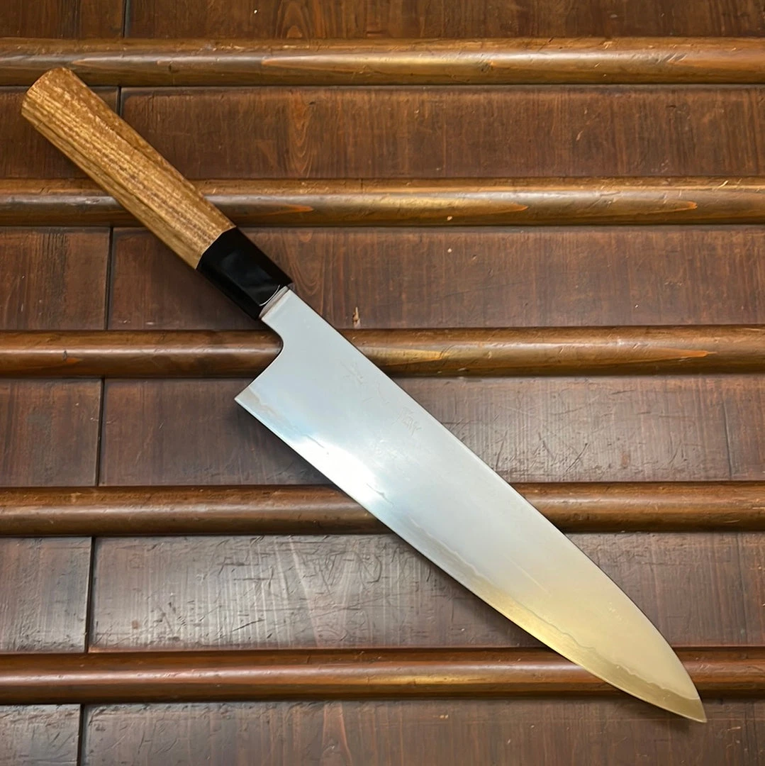 Best Sale ✨ H&K Myojin Riki Sesakusho Myojin Naohito 240mm Gyuto SG2 Stainless Kasumi Teak ✔️ 3 H&K Myojin Riki Sesakusho Myojin Naohito 240mm Gyuto SG2 Stainless Kasumi Teak