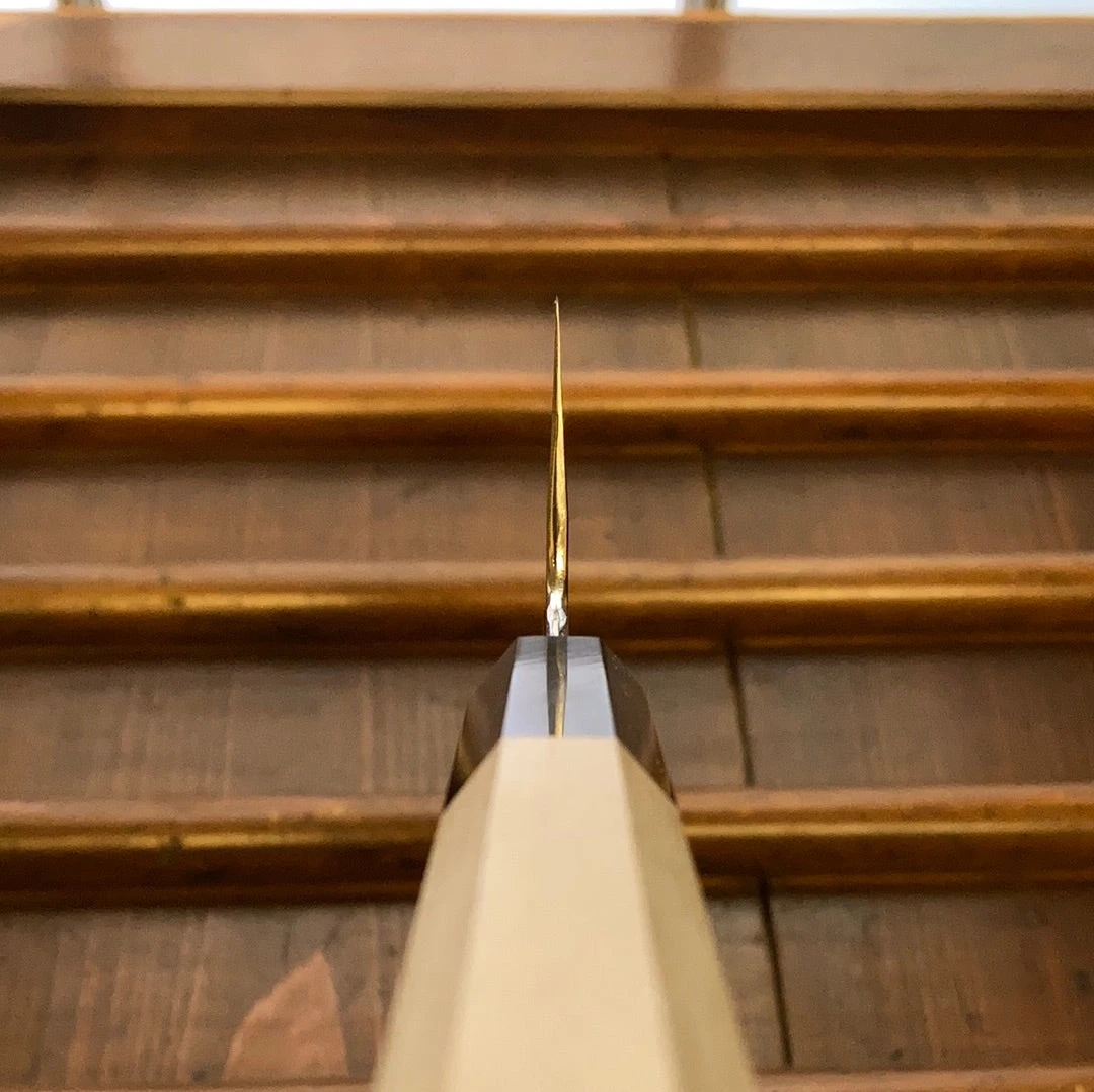 Coupon ๐ Hitohira Kikuchiyo Ren 240mm Gyuto Aogami 2 ๐ฏ 9 Hitohira Kikuchiyo Ren 240mm Gyuto Aogami 2